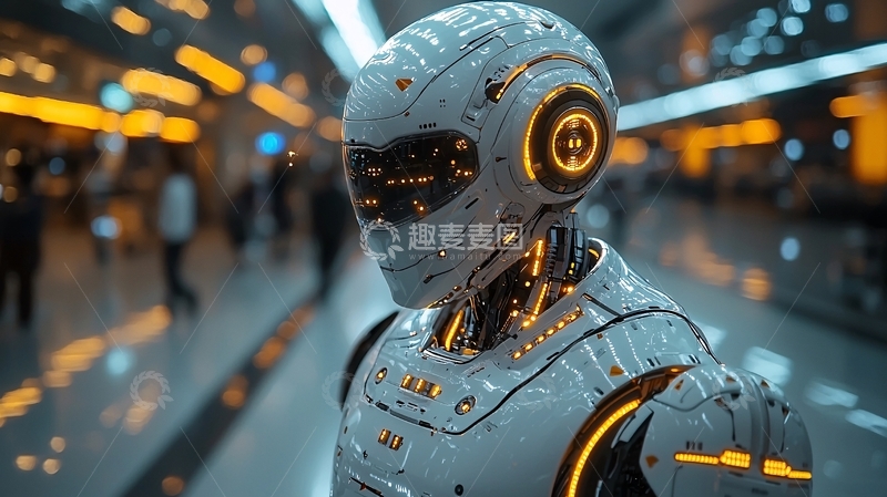 高清大图下载【趣麦麦图】未来科技感机器人