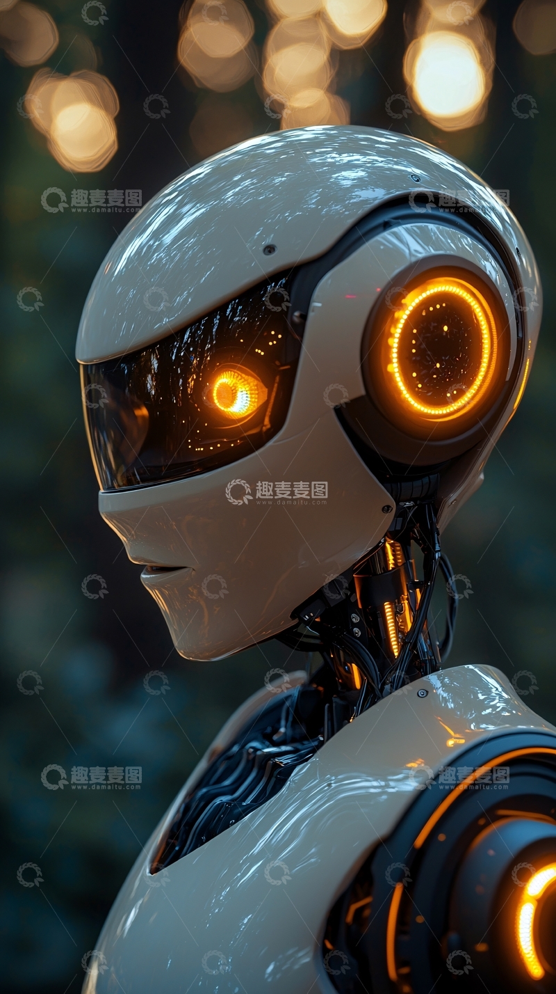 高清大图下载【趣麦麦图】未来感机器人