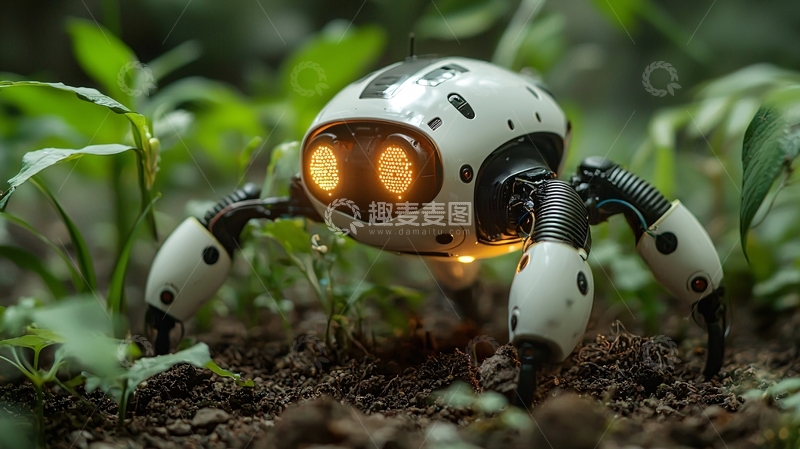高清大图下载【趣麦麦图】小型机器人