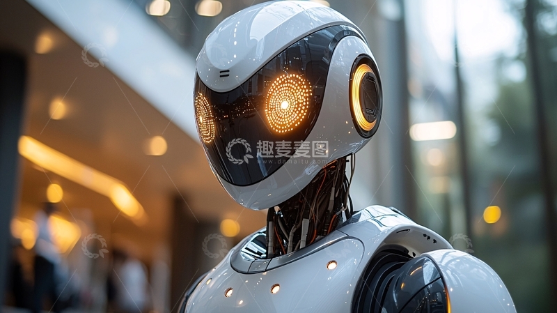 高清大图下载【趣麦麦图】未来科技感机器人
