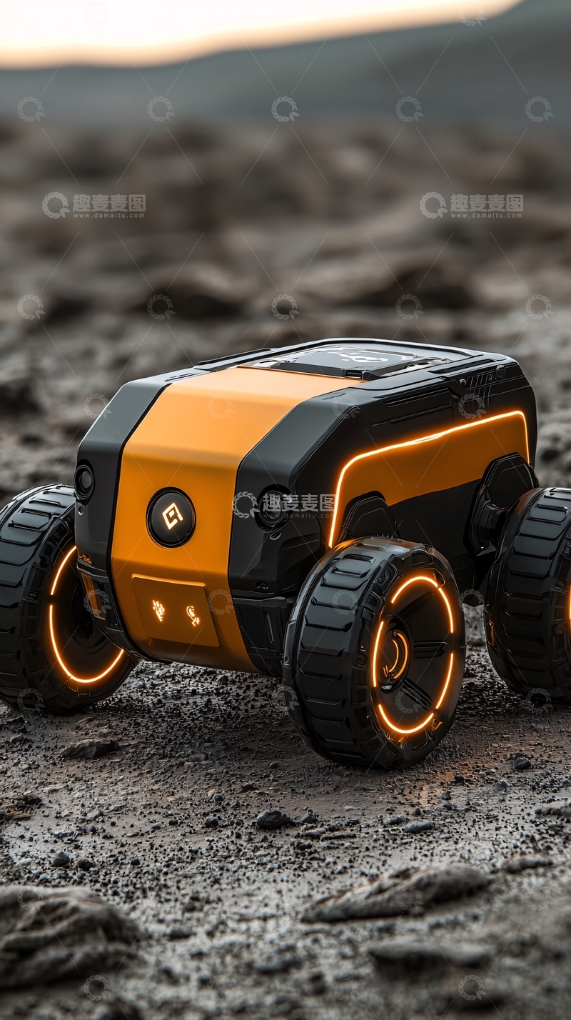 高清大图下载【趣麦麦图】未来感越野机器人