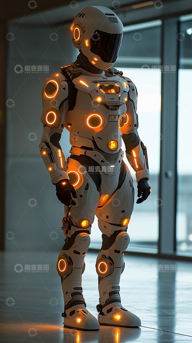 高清大图下载【趣麦麦图】未来科技感机甲战士