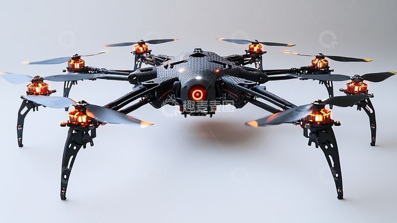 高清大图下载【趣麦麦图】未来科技感无人机
