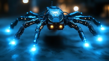 科幻蜘蛛机器人