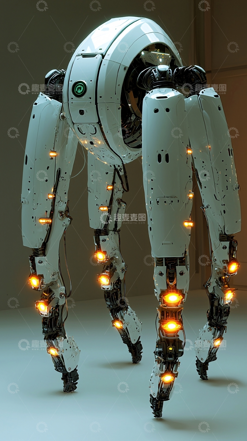 高清大图下载【趣麦麦图】未来科技感机器人