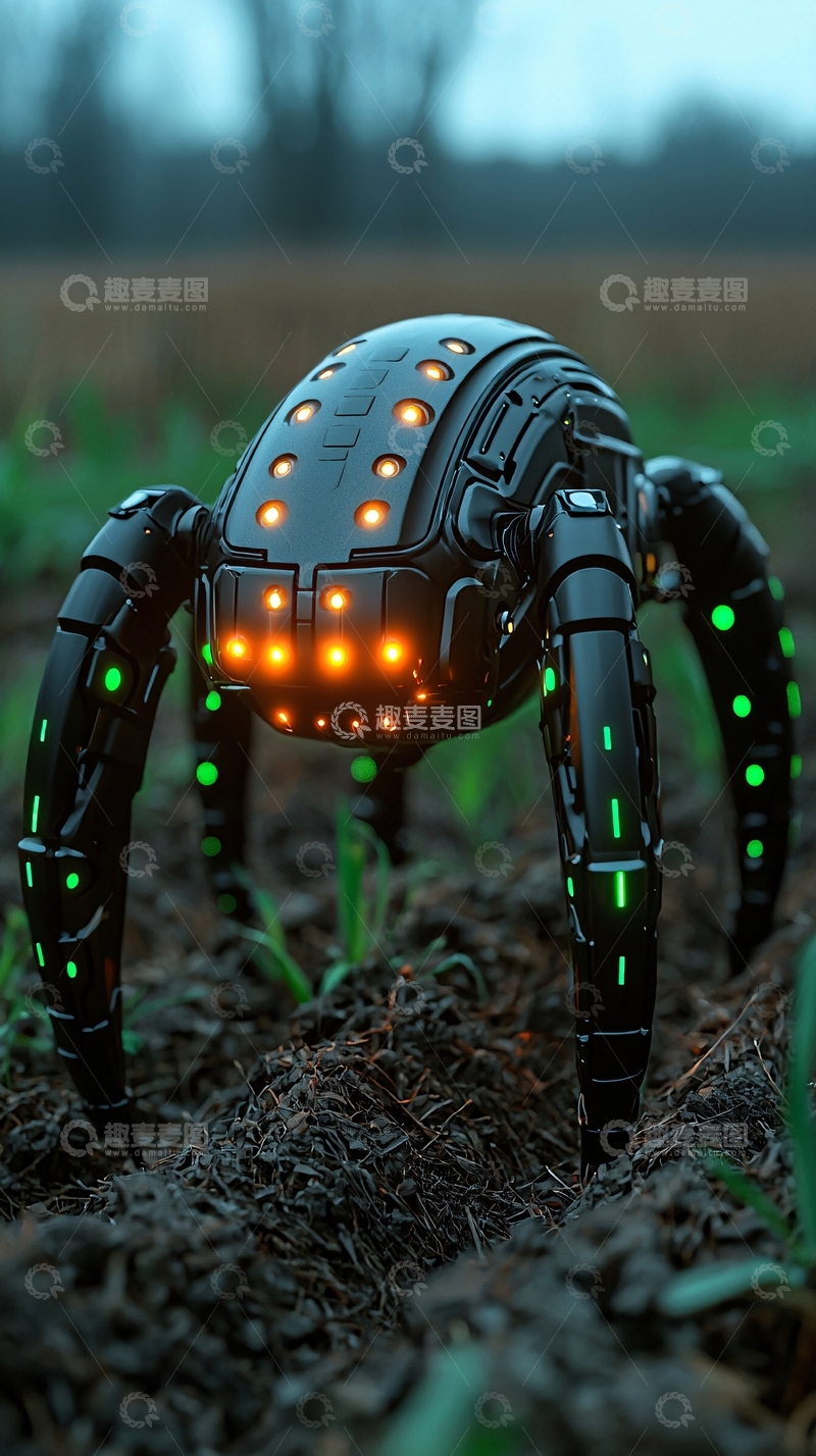 高清大图下载【趣麦麦图】机械蜘蛛