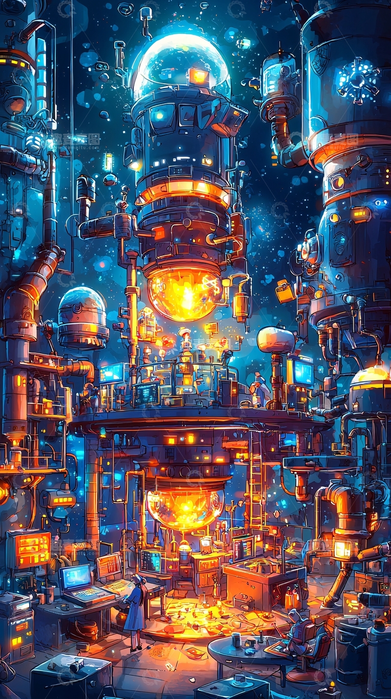 高清大图下载【趣麦麦图】未来科技实验室