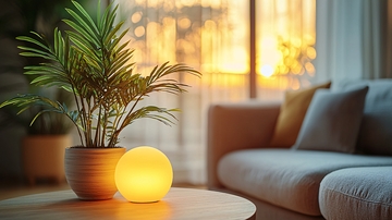 温暖舒适的客厅氛围灯