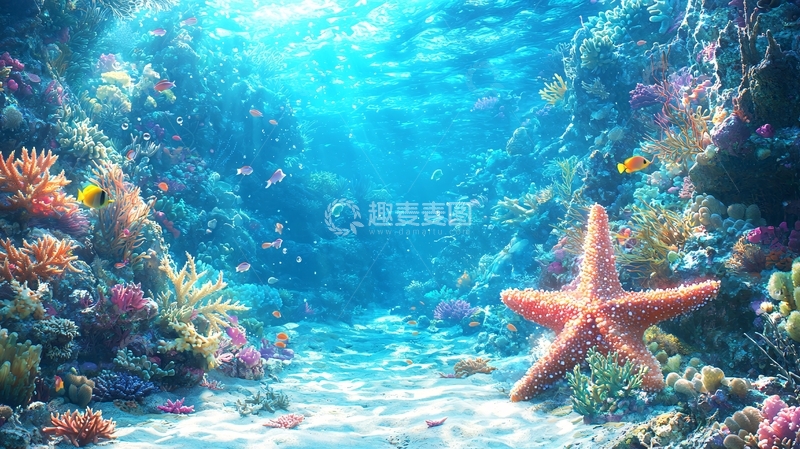 高清大图下载【趣麦麦图】海底珊瑚礁世界