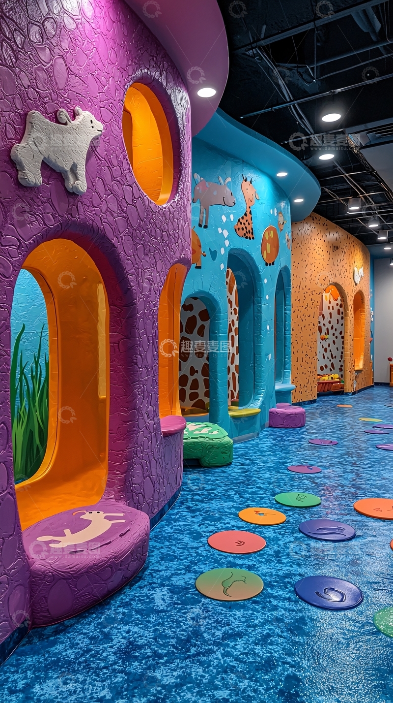 高清大图下载【趣麦麦图】色彩鲜艳的儿童游乐区