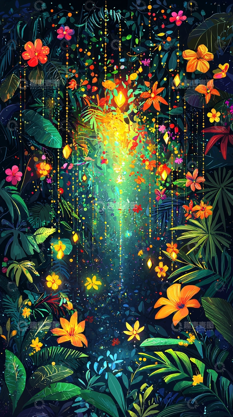 高清大图下载【趣麦麦图】梦幻雨林