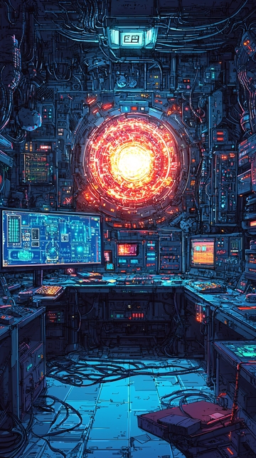 未来科技控制室