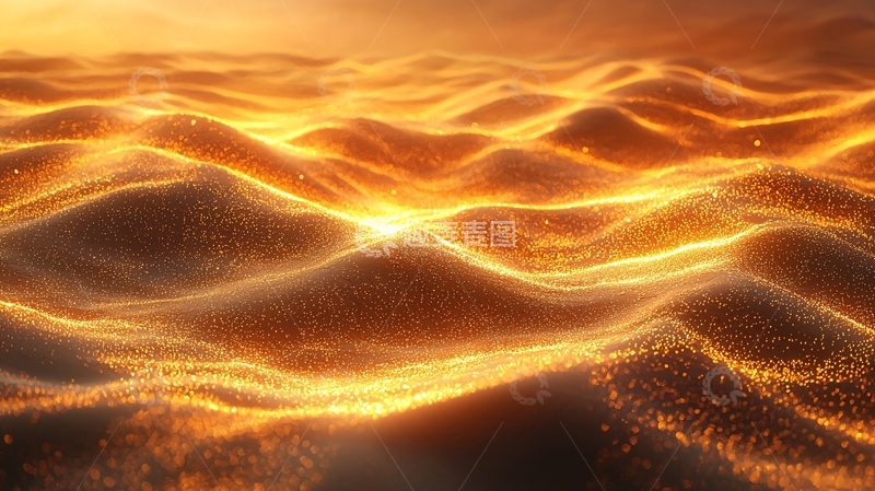 高清大图下载【趣麦麦图】金色沙丘日落