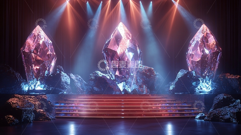 高清大图下载【趣麦麦图】舞台灯光水晶