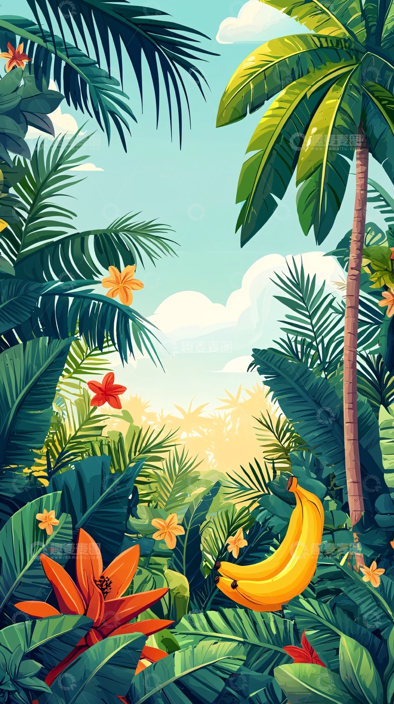 高清大图下载【趣麦麦图】热带雨林