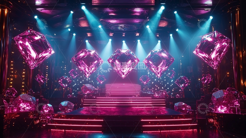 高清大图下载【趣麦麦图】炫彩舞台灯光设计