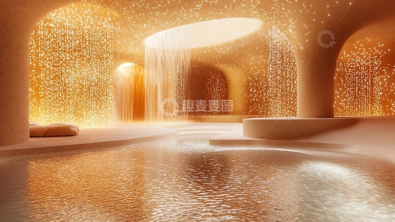 高清大图下载【趣麦麦图】金色水疗中心