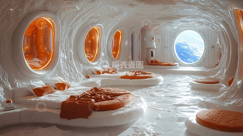 高清大图下载【趣麦麦图】未来主义卧室