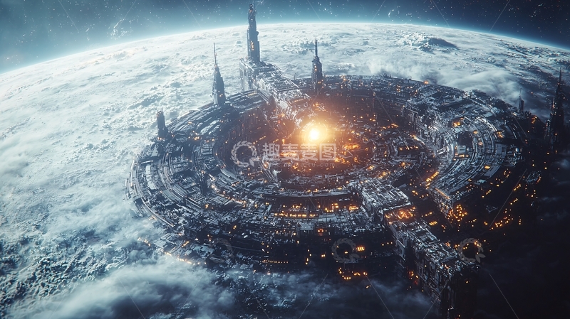 高清大图下载【趣麦麦图】星球上的巨型城市废墟