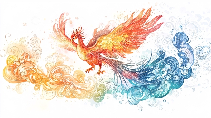 高清大图下载【趣麦麦图】火凤凰