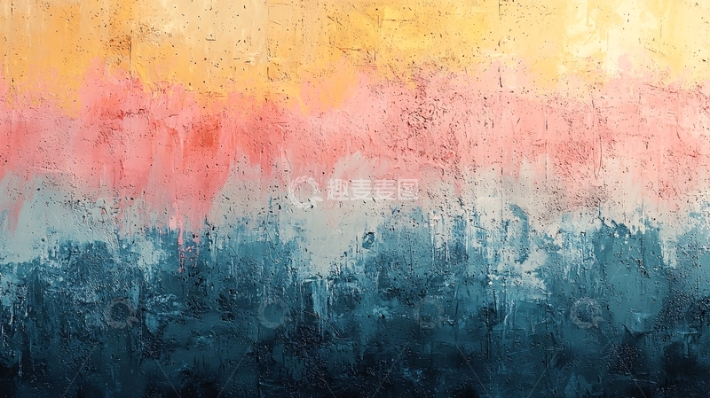 高清大图下载【趣麦麦图】抽象彩色水泥墙