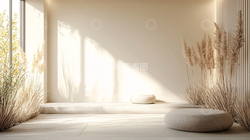 高清大图下载【趣麦麦图】极简风日式禅意空间