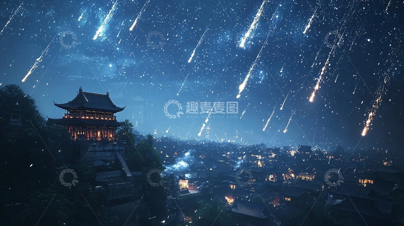高清大图下载【趣麦麦图】流星雨