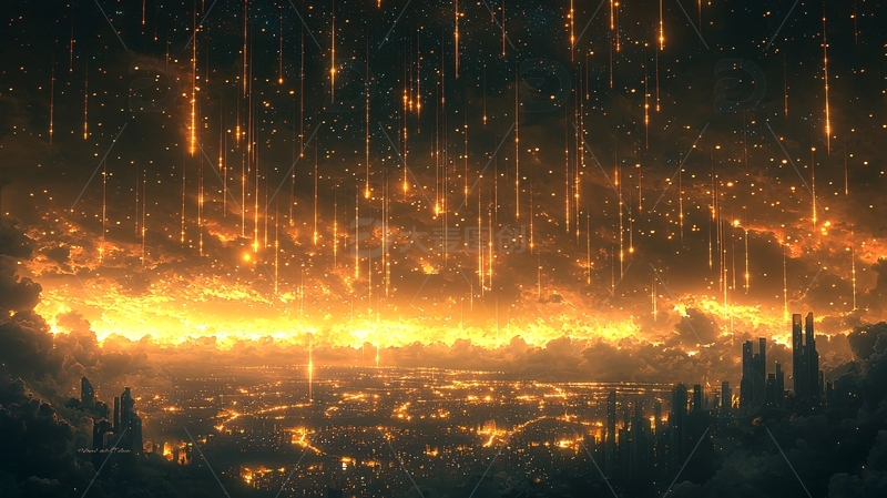 高清大图下载【趣麦麦图】黄金雨