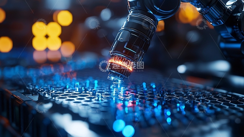 高清大图下载【趣麦麦图】机械臂精密操作