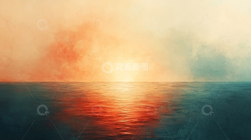 高清大图下载【趣麦麦图】日落海景