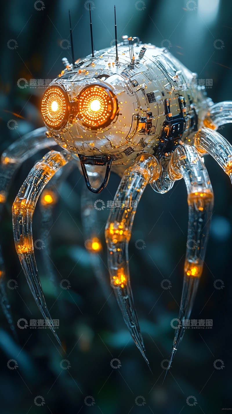 高清大图下载【趣麦麦图】机械蜘蛛
