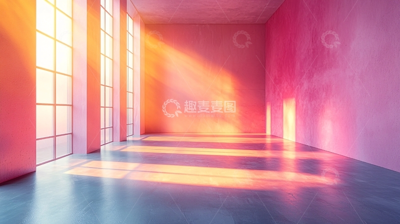 高清大图下载【趣麦麦图】粉色房间