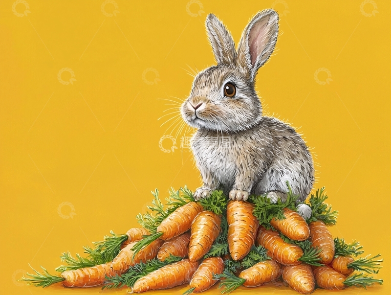 高清大图下载【趣麦麦图】可爱兔子