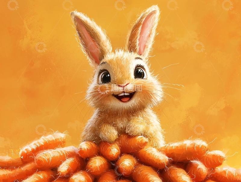 高清大图下载【趣麦麦图】可爱卡通兔子