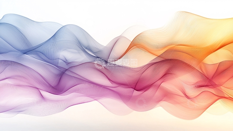 高清大图下载【趣麦麦图】彩色烟雾飘带