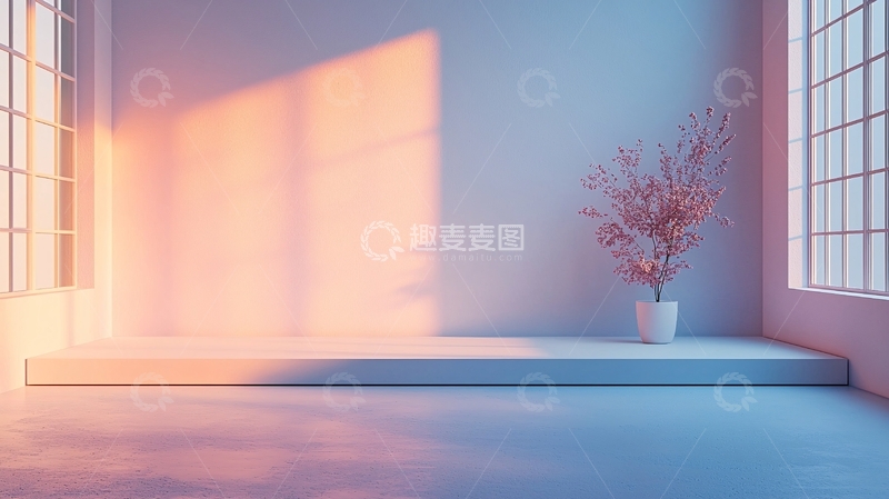 高清大图下载【趣麦麦图】极简风格室内场景