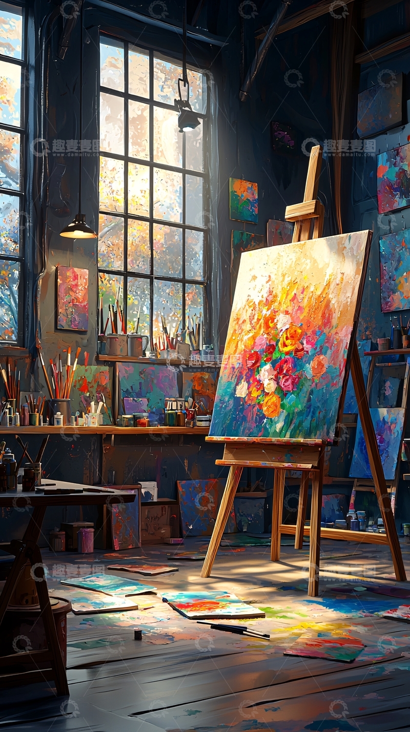 高清大图下载【趣麦麦图】绘画工作室