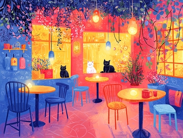 温馨浪漫的咖啡馆