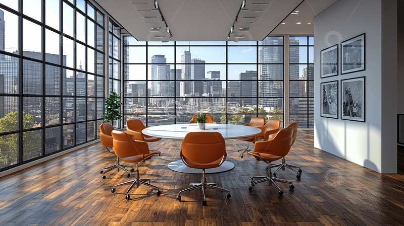 高清大图下载【趣麦麦图】现代化都市景观办公室