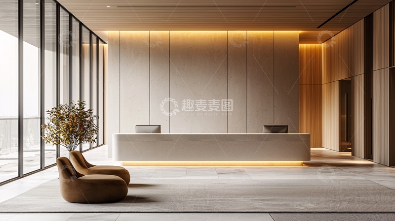 高清大图下载【趣麦麦图】现代简约酒店大堂