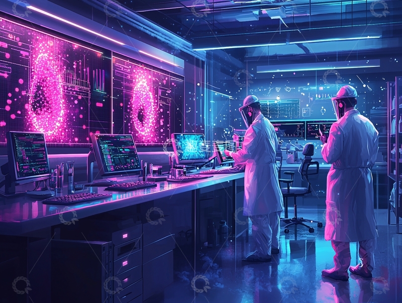 高清大图下载【趣麦麦图】未来科技实验室