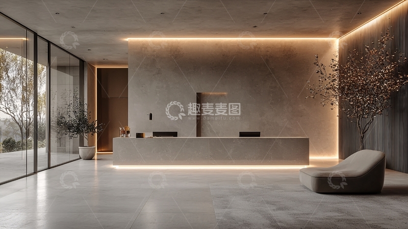 高清大图下载【趣麦麦图】现代简约酒店大堂