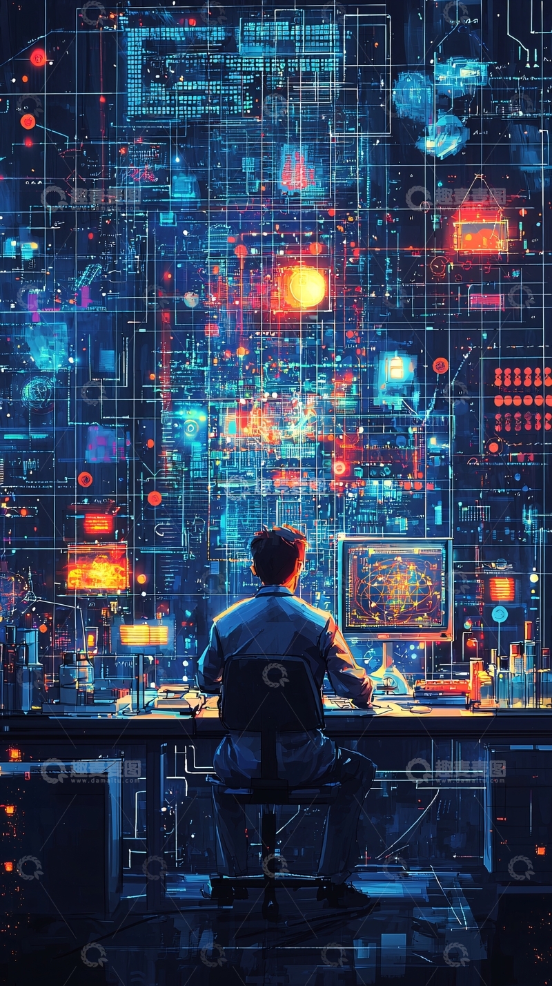 高清大图下载【趣麦麦图】程序员