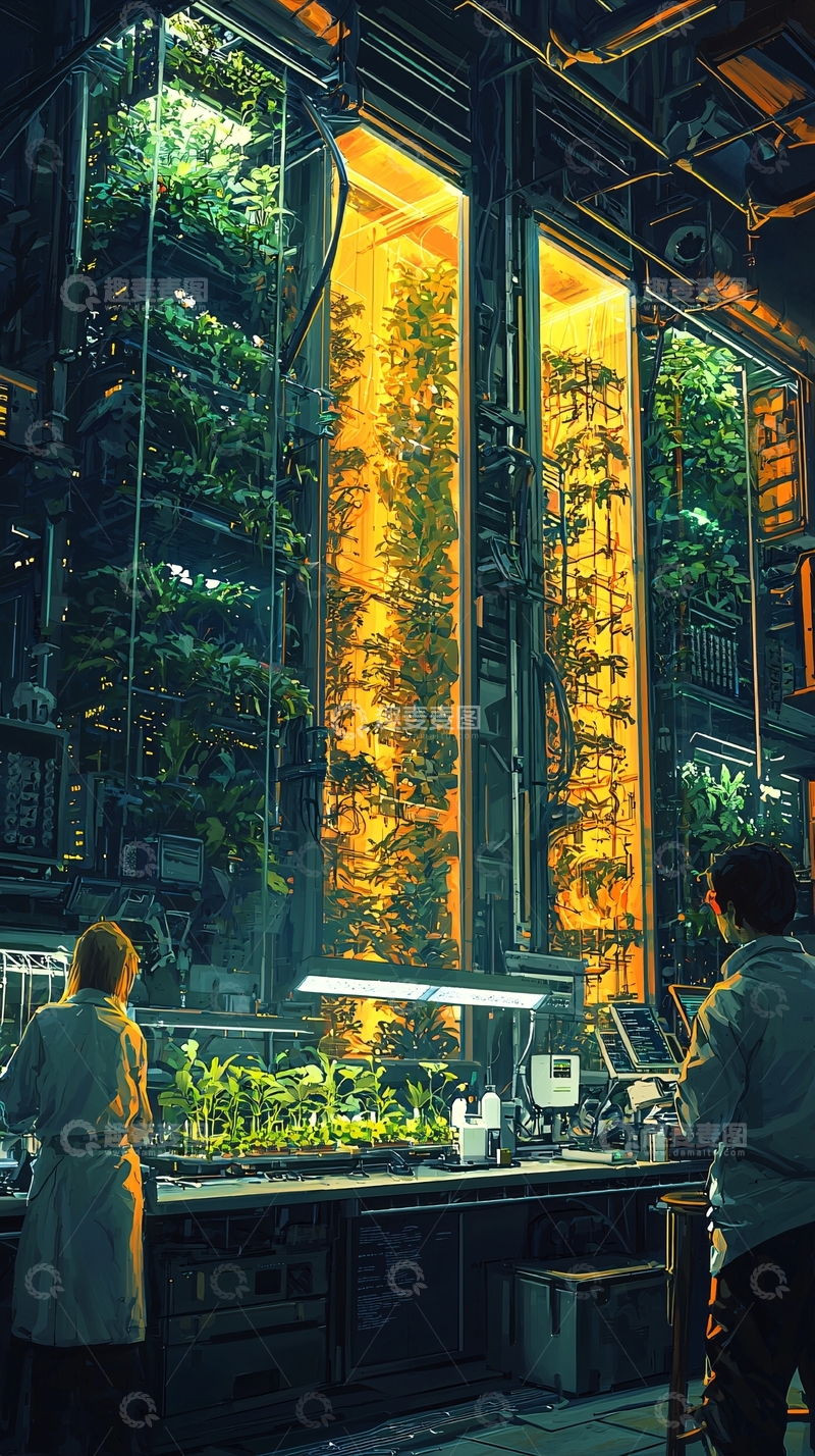 高清大图下载【趣麦麦图】未来科技实验室