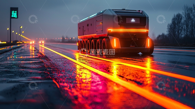 高清大图下载【趣麦麦图】未来科技感卡车