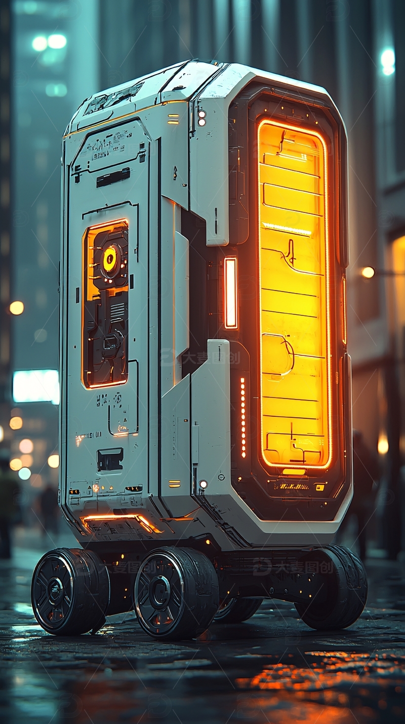 高清大图下载【趣麦麦图】未来科技感储物箱