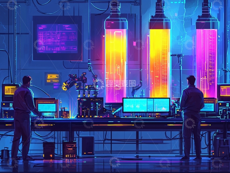 高清大图下载【趣麦麦图】科幻实验室场景