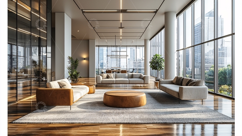 高清大图下载【趣麦麦图】现代简约风格办公空间