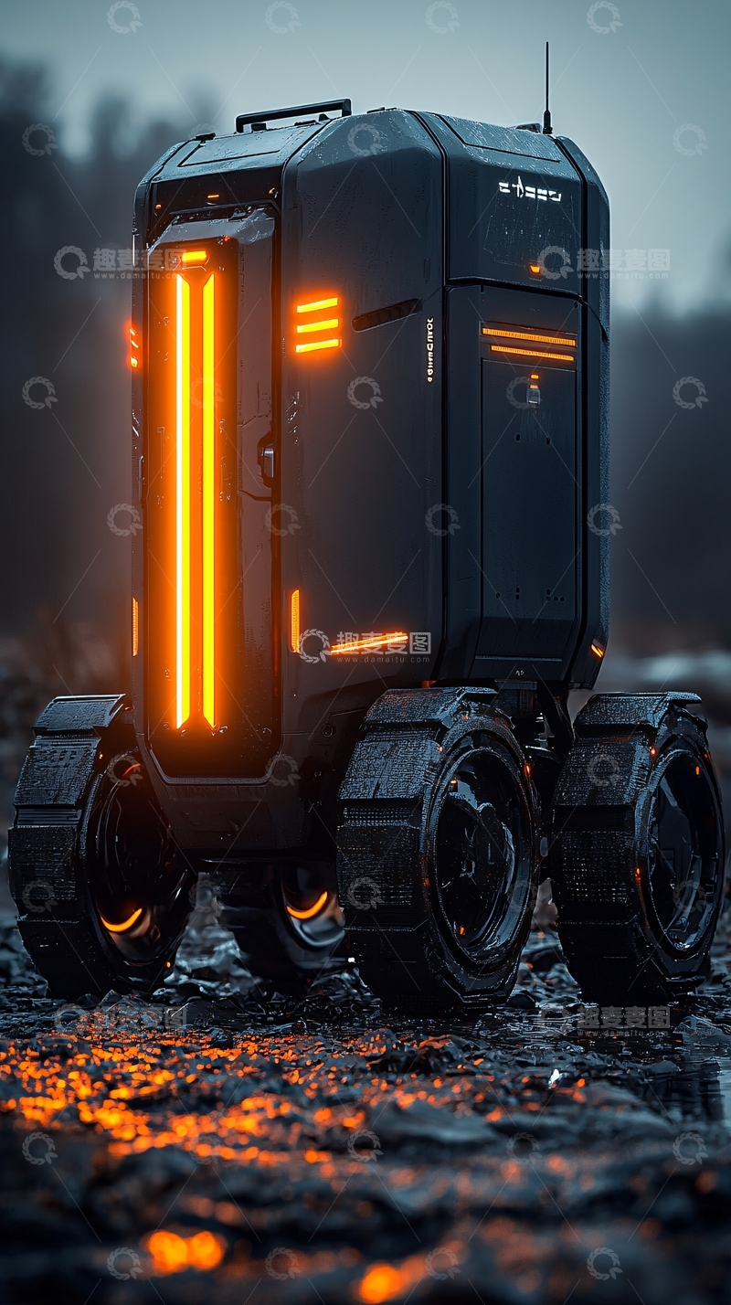 高清大图下载【趣麦麦图】未来科技感机器人