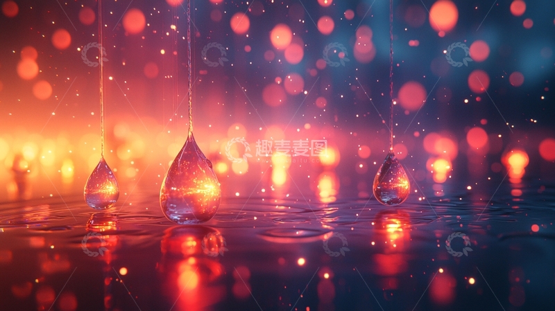 高清大图下载【趣麦麦图】雨中光斑